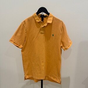 Ralph Lauren Men’s Sunset Orange Polo with Green Pony